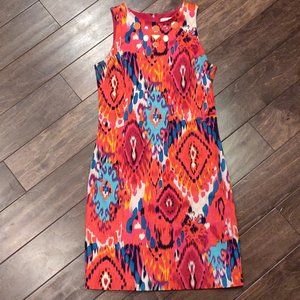 Belle Badgley Mischka Multi Color Sheath Dress SIZE 6